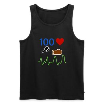 Lumberjack Ranger - Men's Premium Organic Tank Top - black - Front - AI Model Male 178 light (178cm)