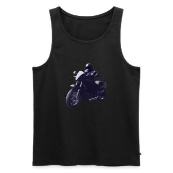 Moto Fan Moto Motard Motard Motard Motocross - Débardeur bio Premium Homme - noir - Devant - Michal (187cm)