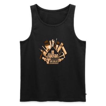 Opa, Oma, Opa, Oma, Papa, Mama, - Männer Premium Bio Tank Top - Schwarz - Vorne - AI Model Male 178 light (178cm)