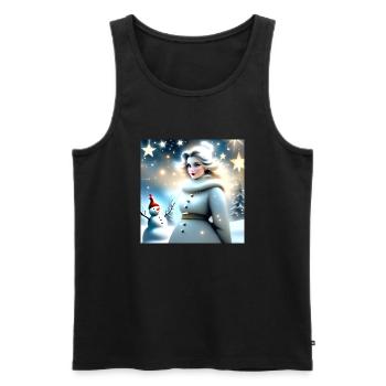 Joyeux Noel #12 - Débardeur bio Premium Homme - noir - Devant - Michal (187cm)