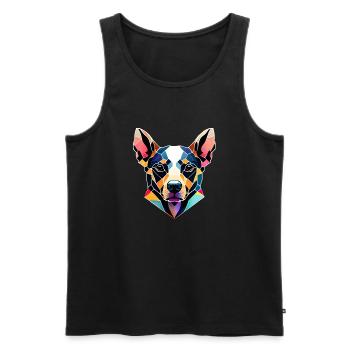 Dog Owner, German Shepherd, Dog, Dog, Dog Owner - Men's Premium Organic Tank Top - black - Front - Michal (187cm)