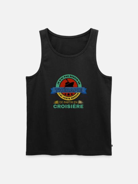 Croisière - Débardeur bio Premium Homme - noir
