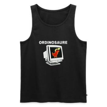 Old geek - Débardeur bio Premium Homme - noir - Devant - Michal (187cm)