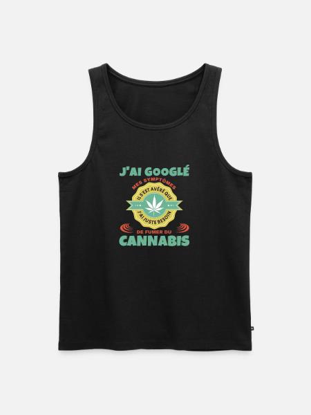 Cannabis - Débardeur bio Premium Homme - noir