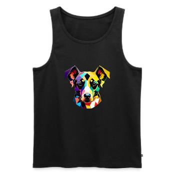 Dog Dog Owner German Shepherd Dog Owner Dogs - Men's Premium Organic Tank Top - black - Front - Michal (187cm)