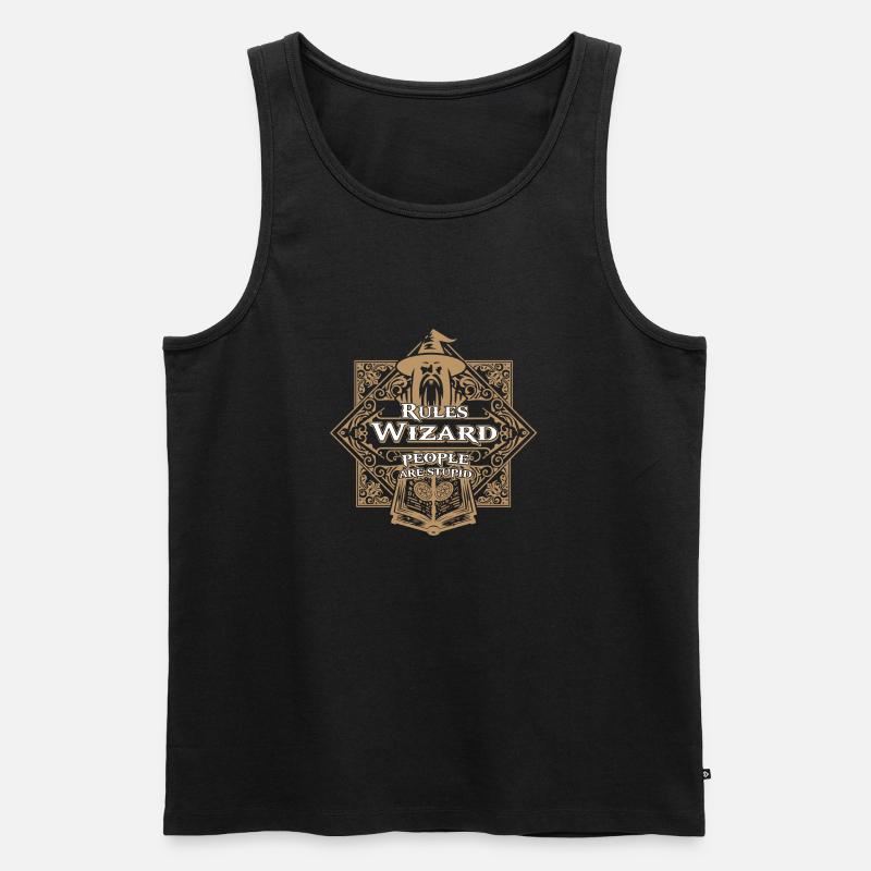 Regel-Assistent - Männer Premium Bio Tank Top - Schwarz