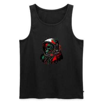 Toter Raumfahrer - Männer Premium Bio Tank Top - Schwarz - Vorne - AI Model Male 178 light (178cm)