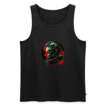 Dead galaxy - Men's Premium Organic Tank Top - black - Front - Michal (187cm)