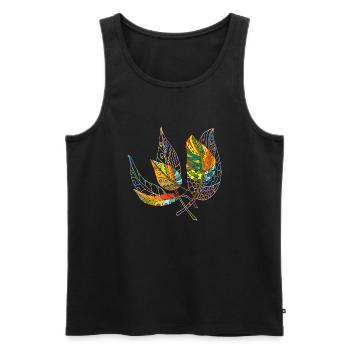 Liste - Männer Premium Bio Tank Top - Schwarz - Vorne - Michal (187cm)