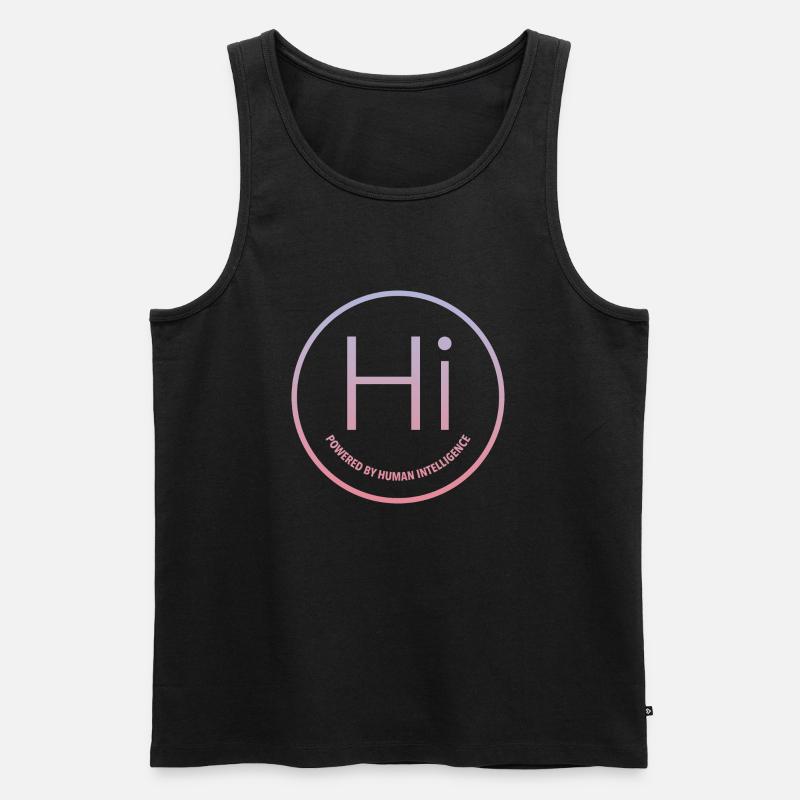 Powered by Human Intelligence - Men's Premium Organic Tank Top - black