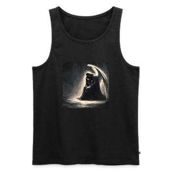 Spiritualité - Débardeur bio Premium Homme - noir - Devant - AI Model Male 178 light (178cm)