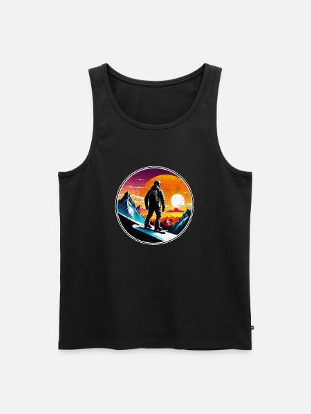 Snowboarding, snow and skiing - Men's Premium Organic Tank Top - black