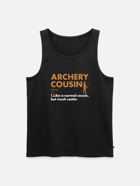 Sport Cousin Archery - Men's Premium Organic Tank Top - black