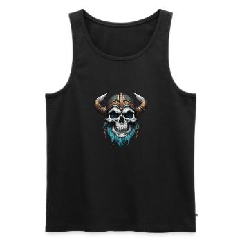 Wikinger / Thor / Odin / nordisch / _keltisch - Männer Premium Bio Tank Top - Schwarz - Vorne - Michal (187cm)