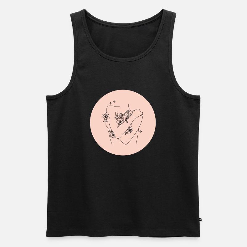 Selbstliebe - Männer Premium Bio Tank Top - Schwarz