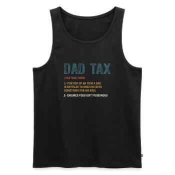 Vintage Dad Tax Definition Men Funny Father's Day - Men's Premium Organic Tank Top - black - Front - Michal (187cm)