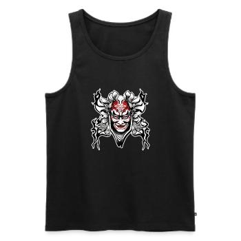 Kabuki Maske / Japanische Kunst / Theater / Antik - Männer Premium Bio Tank Top - Schwarz - Vorne - AI Model Male 178 light (178cm)