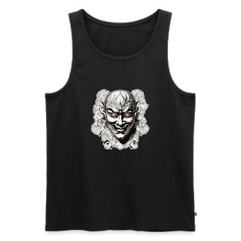Kabuki Maske / Japanische Kunst / Theater / Antik - Männer Premium Bio Tank Top - Schwarz - Vorne - AI Model Male 178 light (178cm)