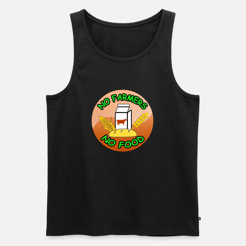 Bauer - Männer Premium Bio Tank Top - Schwarz