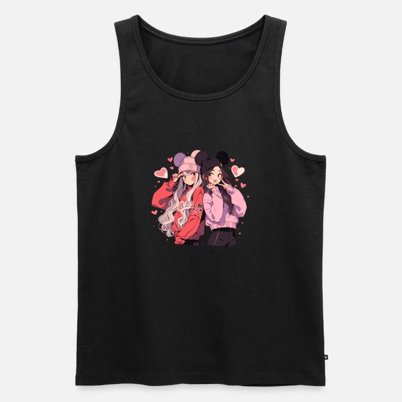 Cuties - Männer Premium Bio Tank Top - Schwarz