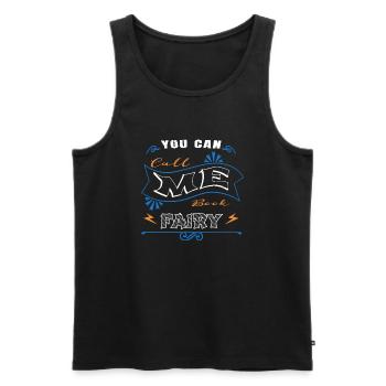 present cool book children sayings inspirational - Men's Premium Organic Tank Top - black - Front - Michal (187cm)