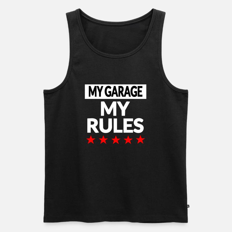Garage - Männer Premium Bio Tank Top - Schwarz