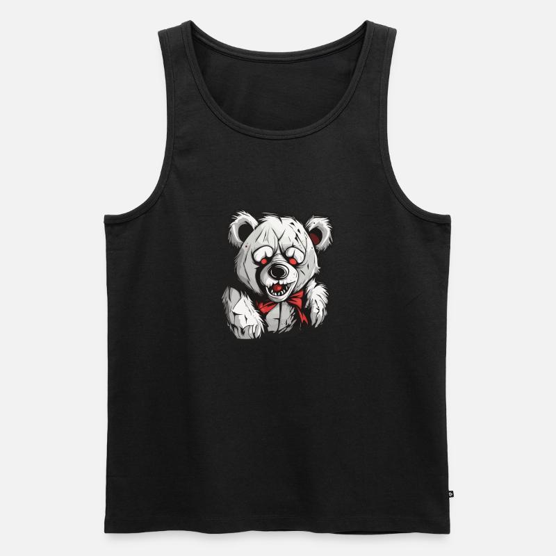 Teddybär / Kuscheltier / Stofftier / Geschenkidee - Männer Premium Bio Tank Top - Schwarz