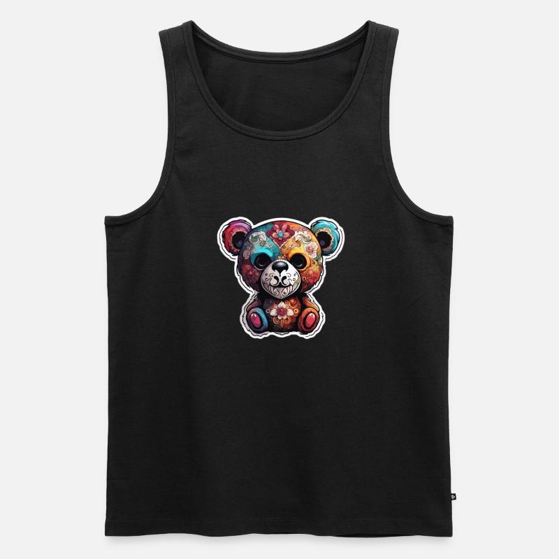Teddybär / Kuscheltier / Stofftier / Geschenkidee - Männer Premium Bio Tank Top - Schwarz