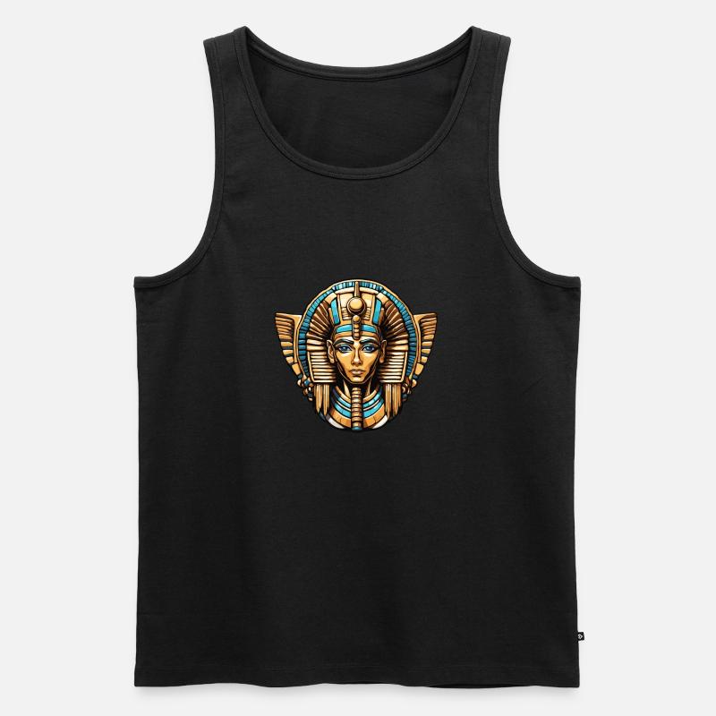 Egypt / Pharaoh / Mummies / Hieroglyphics / Sphinx - Men's Premium Organic Tank Top - black