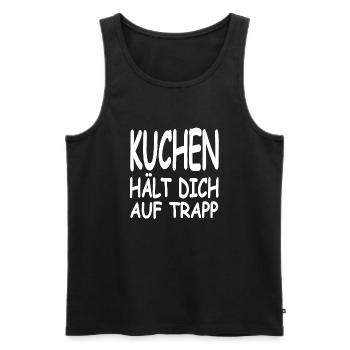 Kuchen - Männer Premium Bio Tank Top - Schwarz - Vorne - AI Model Male 178 light (178cm)