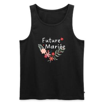 Floral Bride - Die Brautblumen - Männer Premium Bio Tank Top - Schwarz - Vorne - Michal (187cm)