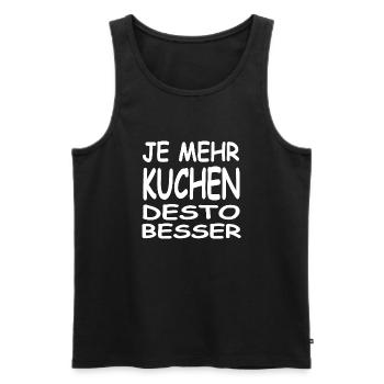 Kuchen - Männer Premium Bio Tank Top - Schwarz - Vorne - AI Model Male 178 light (178cm)