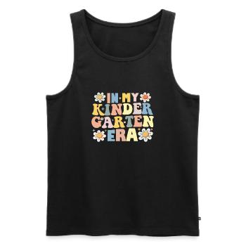 In My Kindergarten Era - Men's Premium Organic Tank Top - black - Front - AI Model Male 178 light (178cm)