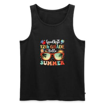 Auf Wiedersehen 12. Klasse Hallo Sommer - Männer Premium Bio Tank Top - Schwarz - Vorne - Michal (187cm)