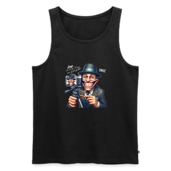 CamGlee - Édition toujours au point - Débardeur bio Premium Homme - noir - Devant - AI Model Male 178 light (178cm)