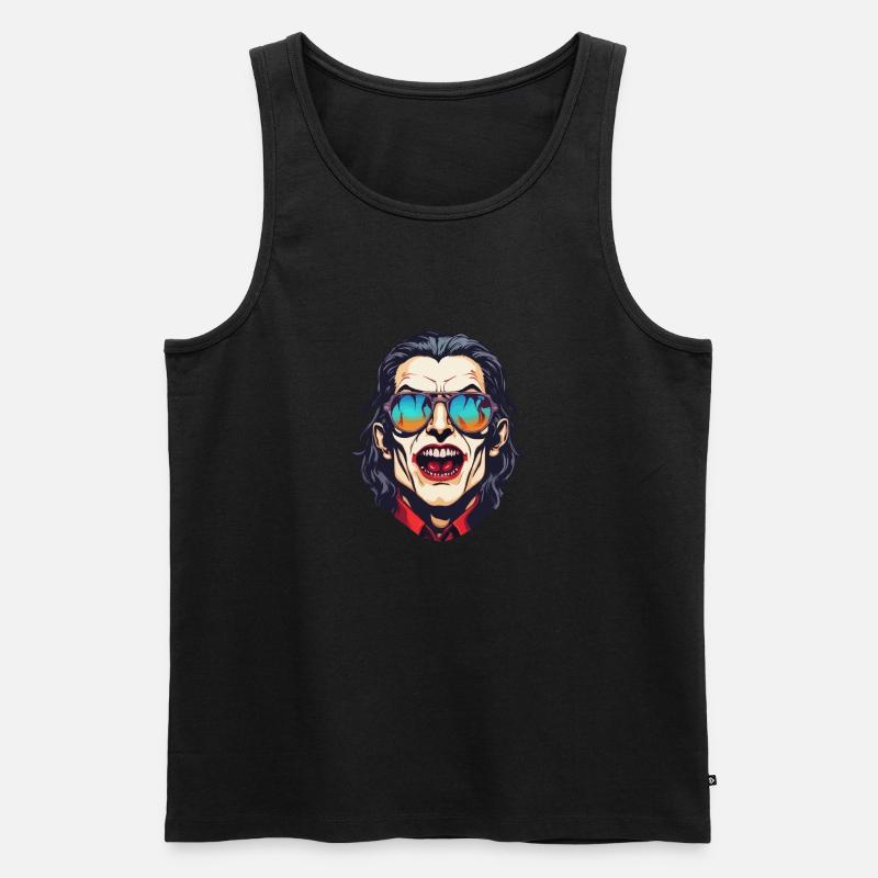 Vampir / Dracula / Blutsauger / Halloween / Mythos - Männer Premium Bio Tank Top - Schwarz