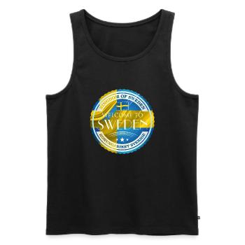 Sweden Sweden moose best animal antlers deer deer - Men's Premium Organic Tank Top - black - Front - AI Model Male 178 light (178cm)