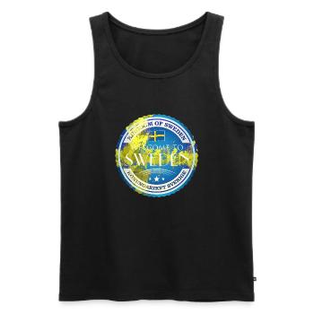 Sweden Sweden moose best animal antlers deer deer - Men's Premium Organic Tank Top - black - Front - AI Model Male 178 light (178cm)