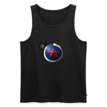 liberia football - Männer Premium Bio Tank Top - Schwarz - Vorne - AI Model Male 178 light (178cm)