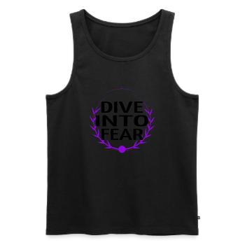 bungee jumping community funny facing fears - Männer Premium Bio Tank Top - Schwarz - Vorne - Michal (187cm)