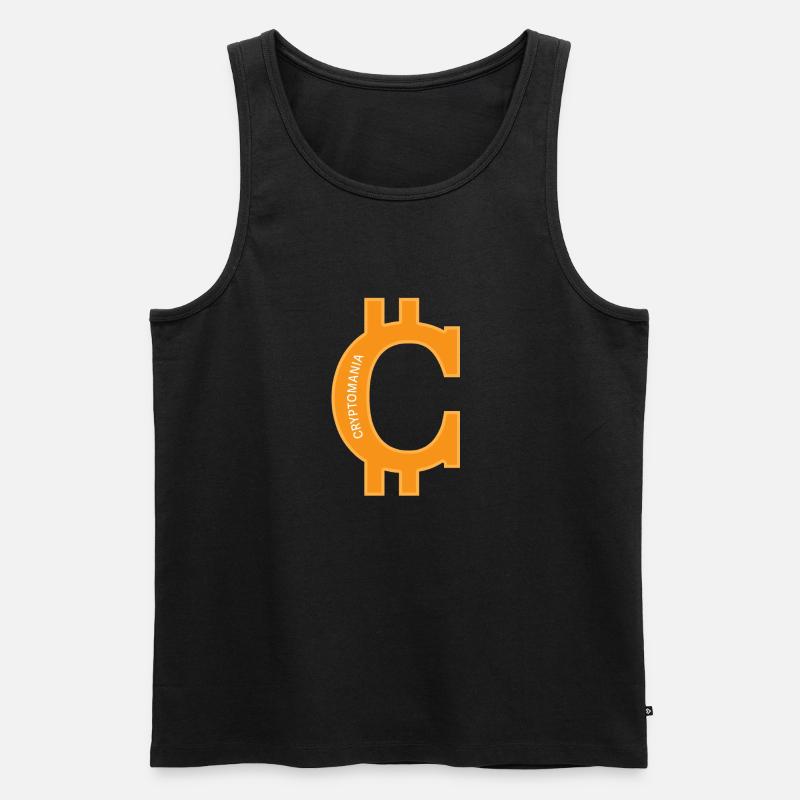 Kryptomanie - Männer Premium Bio Tank Top - Schwarz