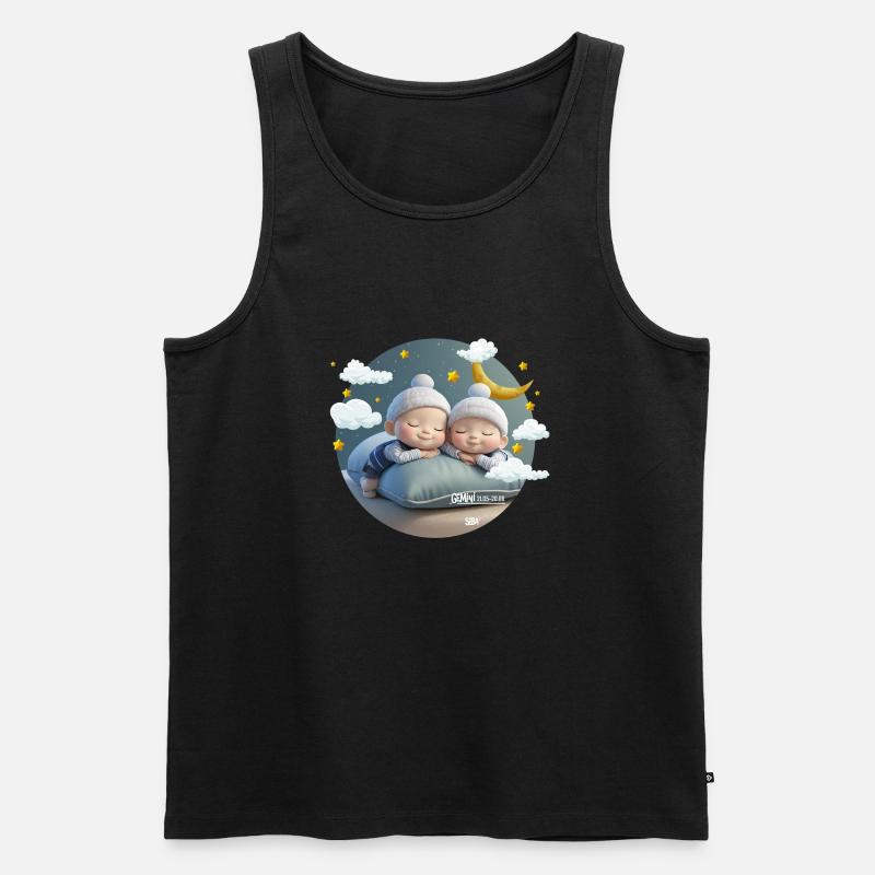 Sternzeichen Büffel - Männer Premium Bio Tank Top - Schwarz