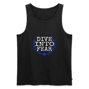 resilient courage cool bungee jumping safety bday - Männer Premium Bio Tank Top - Schwarz - Vorne - AI Model Male 178 light (178cm)