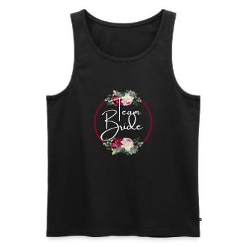 Team Floral Strap - Matching Tshirt - Men's Premium Organic Tank Top - black - Front - Michal (187cm)