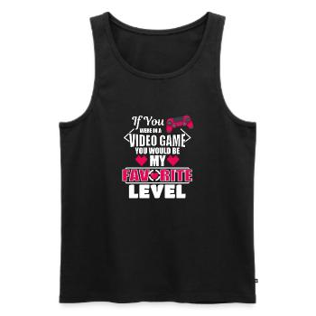 If You Were In A Video Game You Would Be My Fav - Men's Premium Organic Tank Top - black - Front - Michal (187cm)