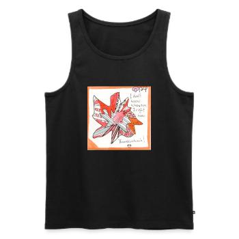 Wirrwarr 27 - Männer Premium Bio Tank Top - Schwarz - Vorne - AI Model Male 178 light (178cm)