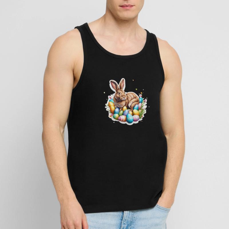 Easter Bunny / Easter / Eggs / Holidays / Easter Men's Premium Organic Tank Top