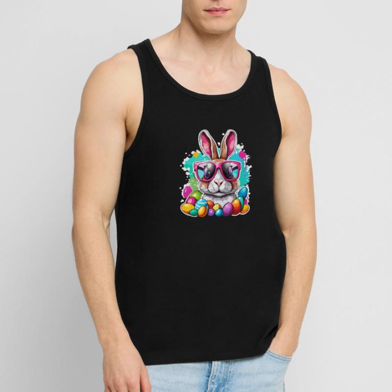 Easter Bunny / Easter / Eggs / Holidays / Easter Men's Premium Organic Tank Top