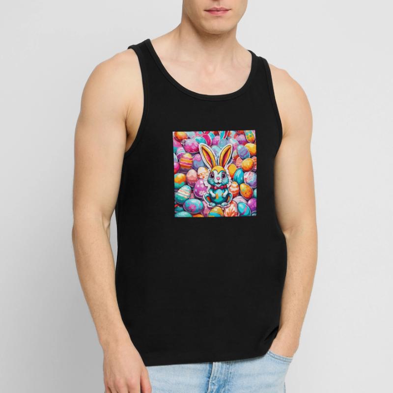 Easter Bunny / Easter / Eggs / Holidays / Easter Men's Premium Organic Tank Top