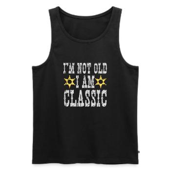 I'm not old, I'm a classic - Men's Premium Organic Tank Top - black - Front - AI Model Male 178 light (178cm)